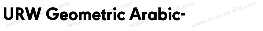 URW Geometric Arabic字体转换